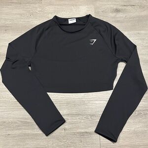 Gymshark Cropped Black Long Sleeve